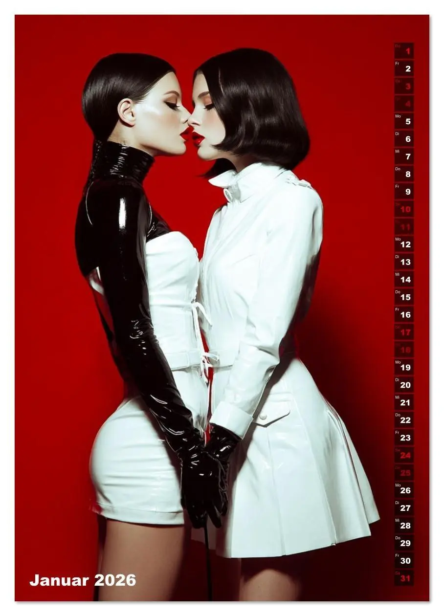 Bild: 9783516624601 | Fetisch und Latex - The Red Box (hochwertiger Premium Wandkalender...