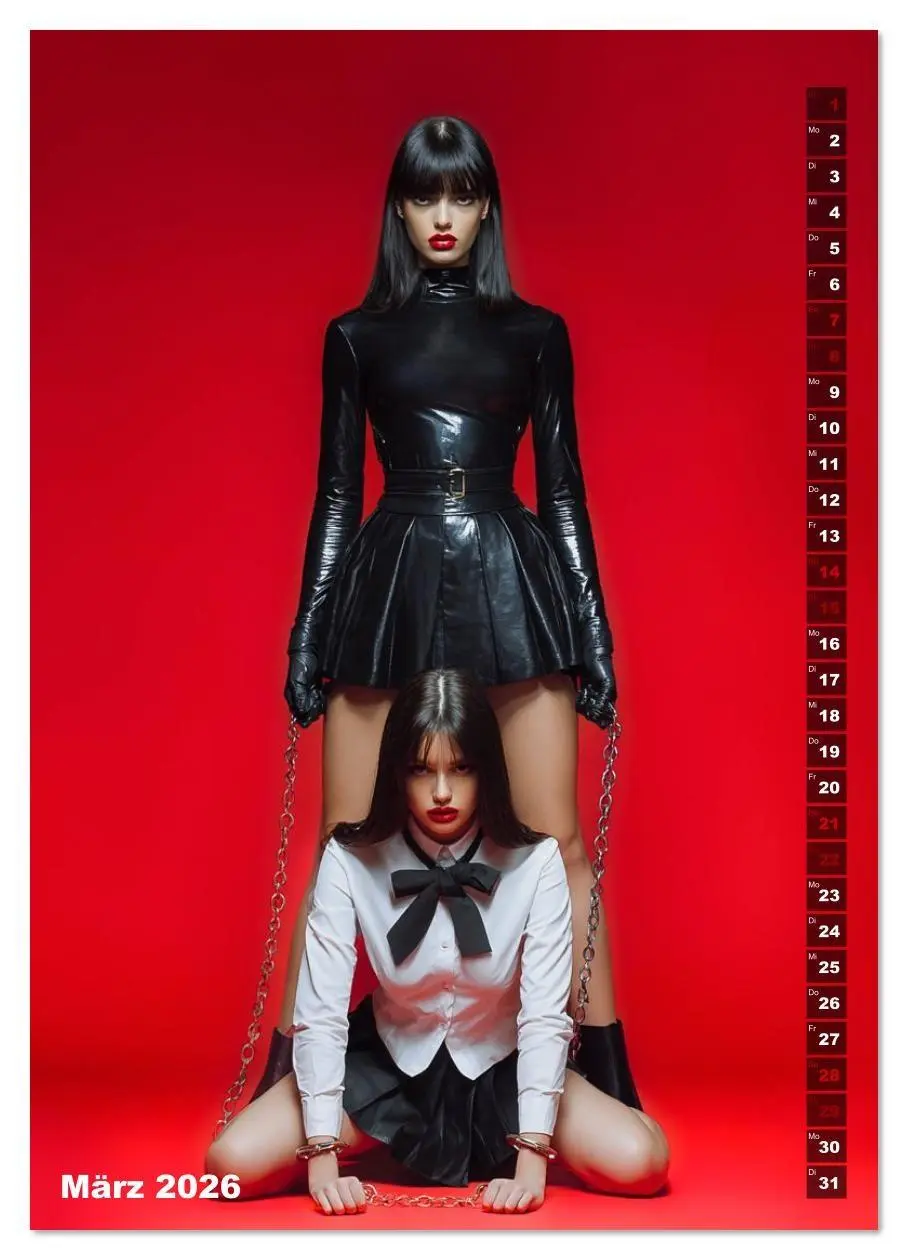 Bild: 9783516624601 | Fetisch und Latex - The Red Box (hochwertiger Premium Wandkalender...