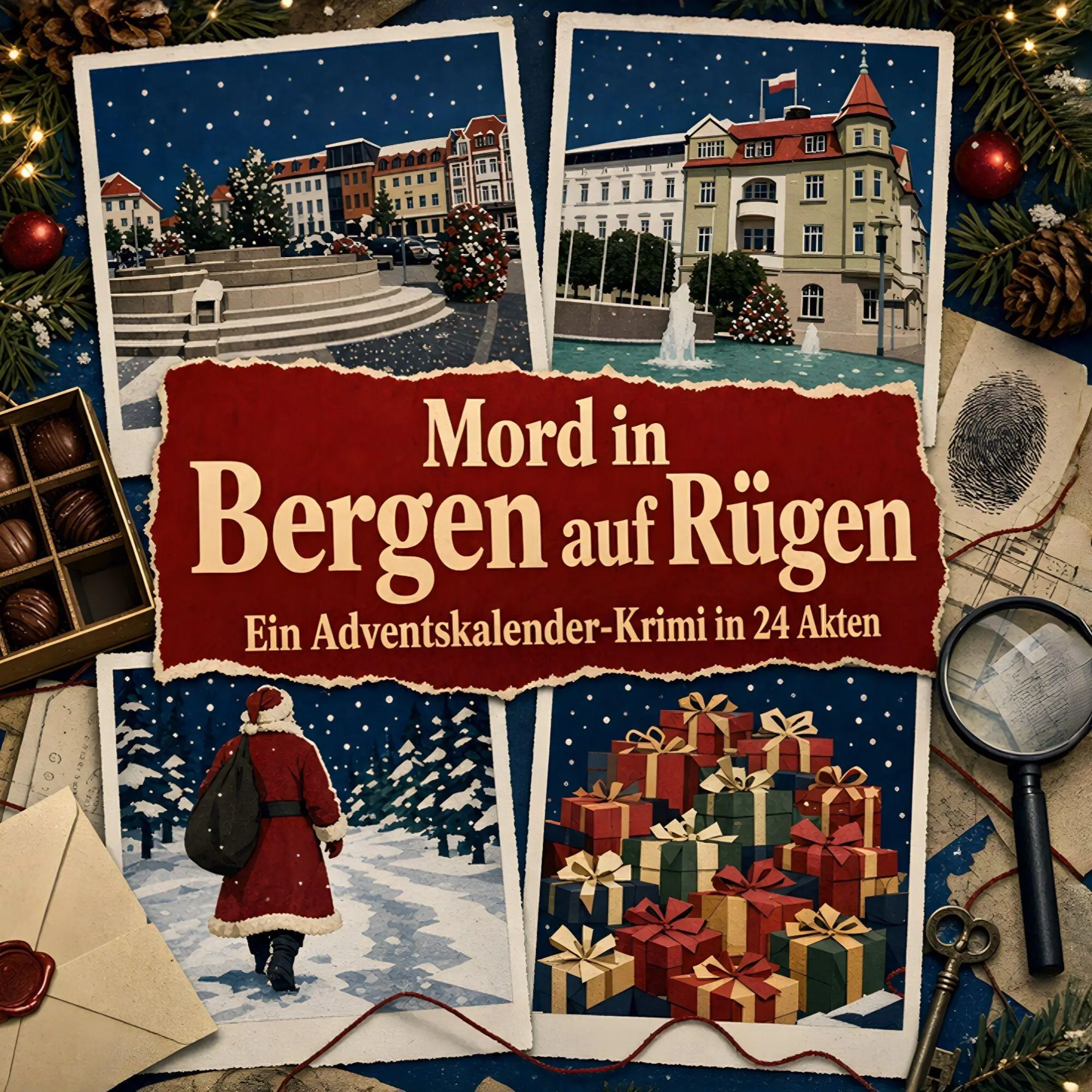 Cover: 9783696124601 | Mord in Bergen auf Rügen | Ein Adventskalender-Krimi in 24 Akten