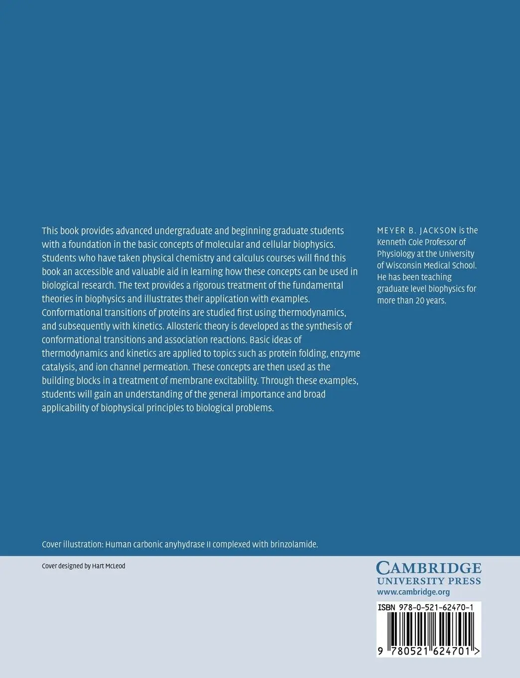 Rückseite: 9780521624701 | Molecular and Cellular Biophysics | Meyer B. Jackson | Taschenbuch