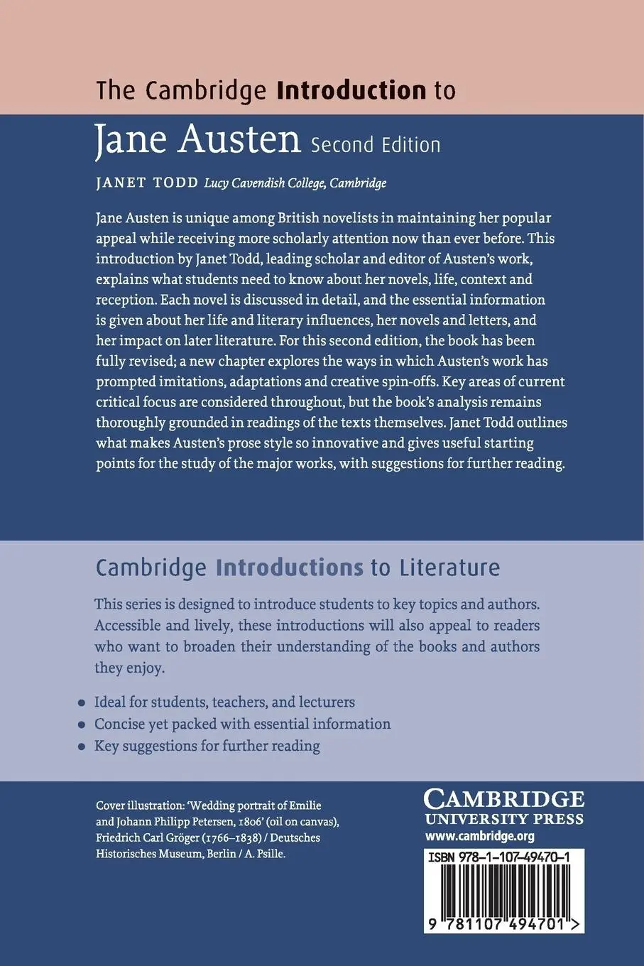 Rückseite: 9781107494701 | The Cambridge Introduction to Jane Austen | Janet Todd | Taschenbuch