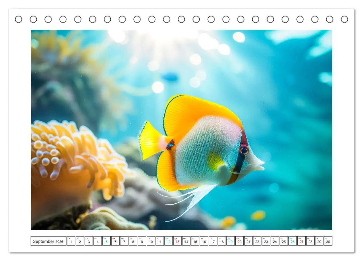 Bild: 9783457454701 | Exotische Fische (Tischkalender 2026 DIN A5 quer), CALVENDO...