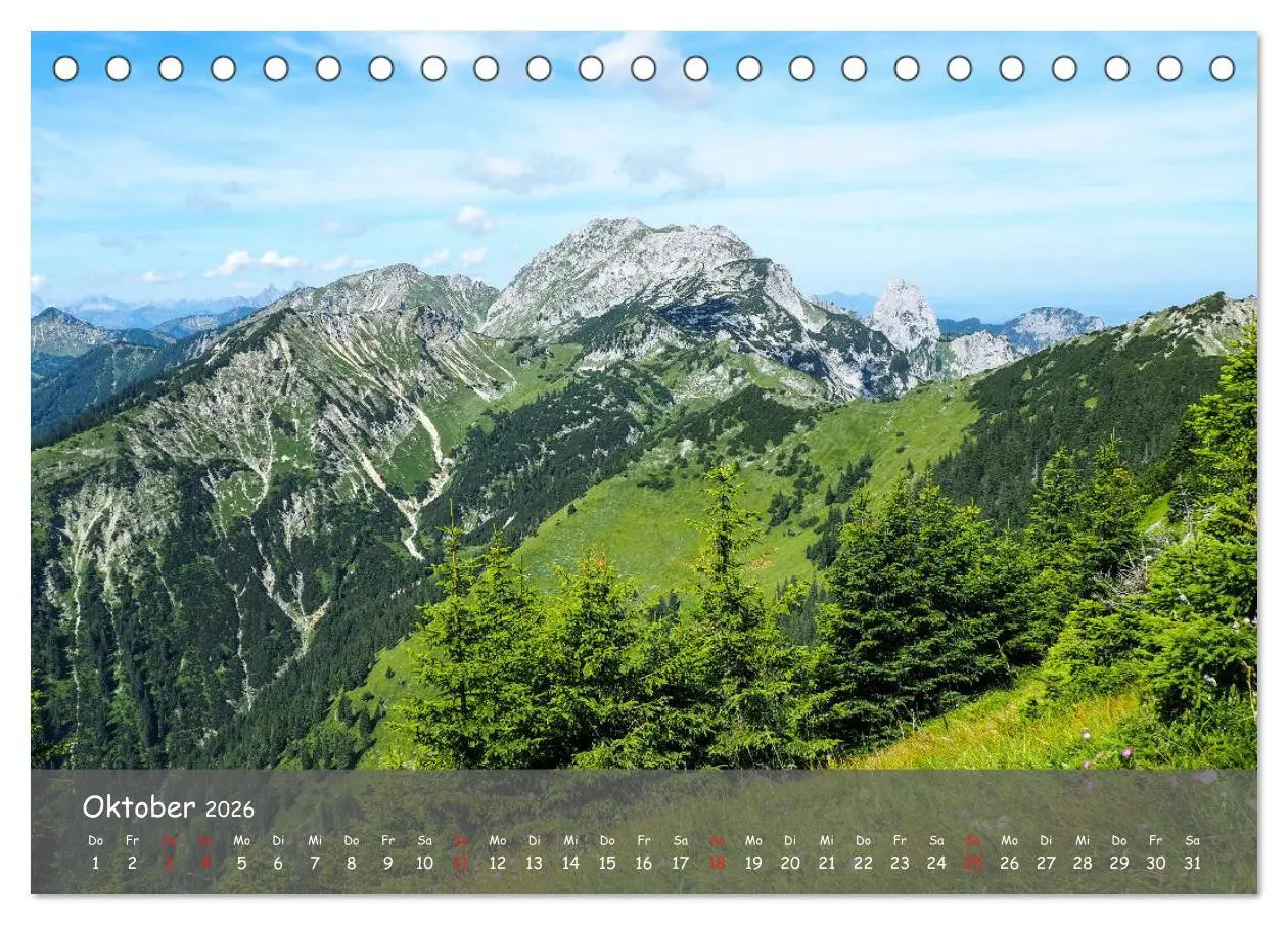 Bild: 9783457694701 | Ammergauer Alpen (Tischkalender 2026 DIN A5 quer), CALVENDO...
