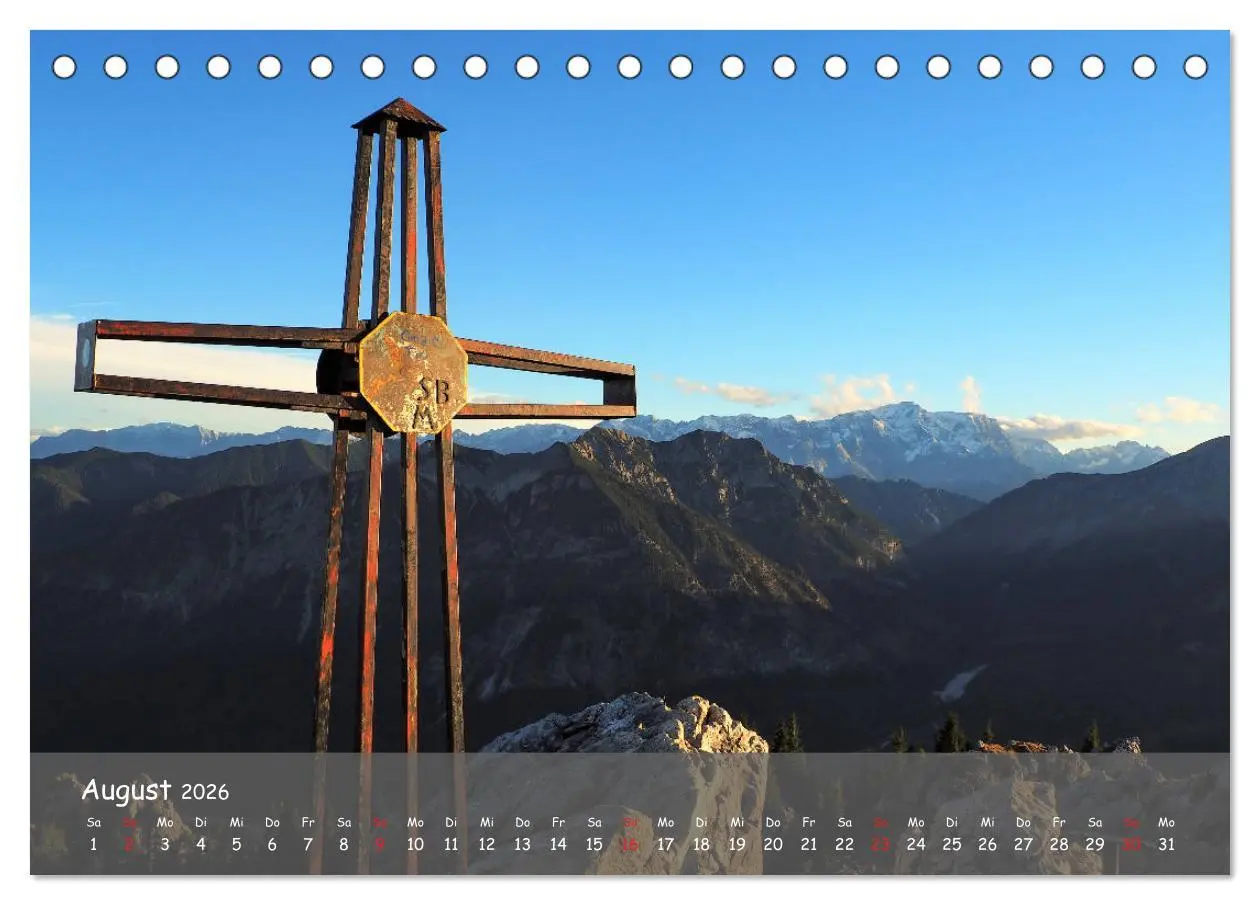 Bild: 9783457694701 | Ammergauer Alpen (Tischkalender 2026 DIN A5 quer), CALVENDO...