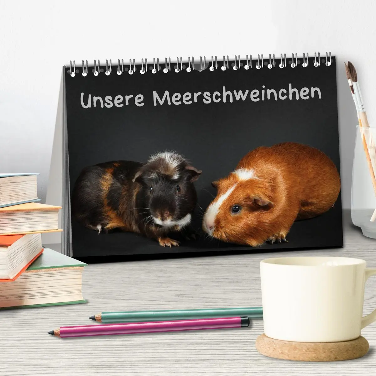 Bild: 9783457904701 | Unsere Meerschweinchen (Tischkalender 2026 DIN A5 quer), CALVENDO...