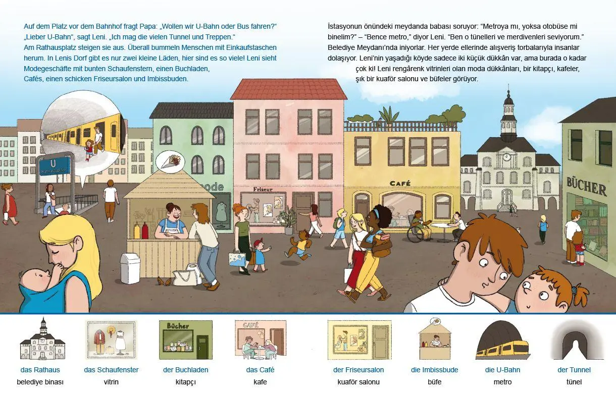 Bild: 9783695054701 | In der Stadt (Deutsch-Türkisch) | Zweisprachiges Kinderbuch | Fischer