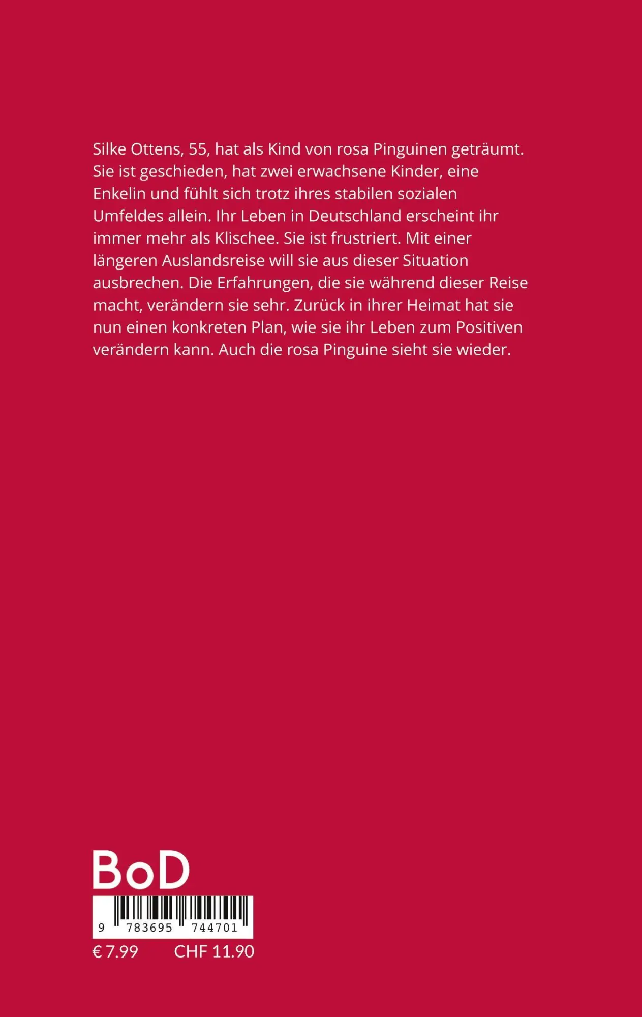 Rückseite: 9783695744701 | Rosa Pinguine | Novelle | Christian Koechinger | Taschenbuch | 82 S.