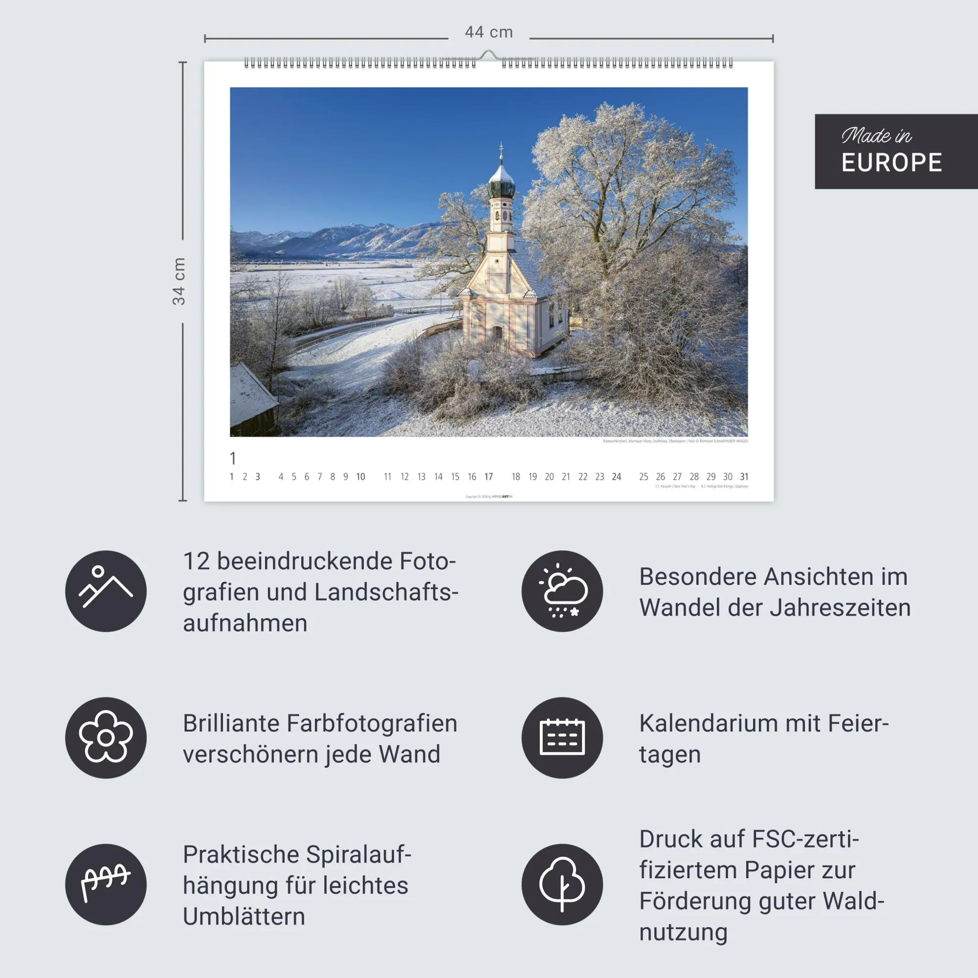 Bild: 9783839904701 | Bayern Kalender 2027 | Kalender | 14 S. | Deutsch | 2027 | Weingarten