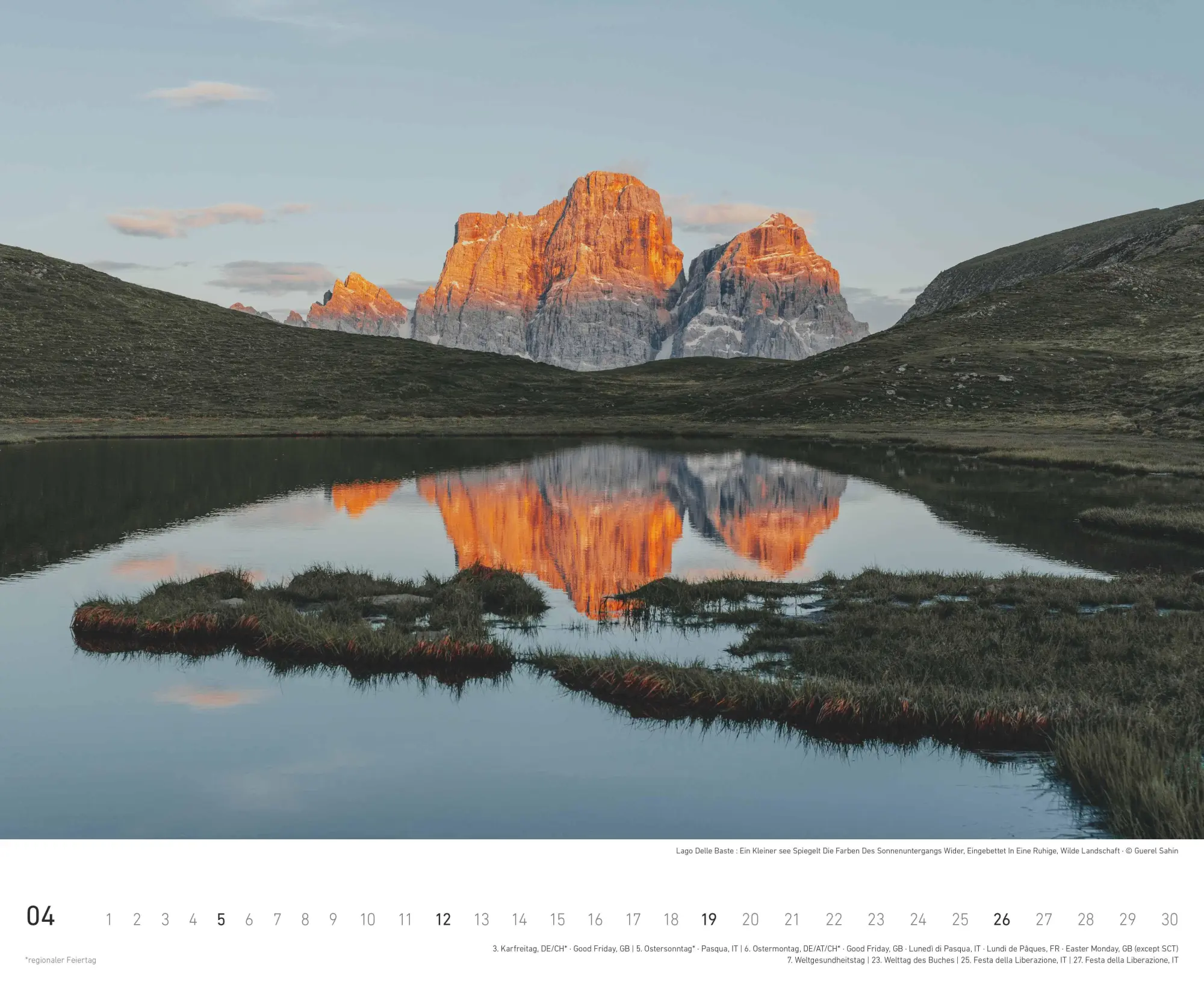Bild: 4069095004801 | Escape | Guerel Sahin | Kalender | 14 S. | Deutsch | EAN 4069095004801