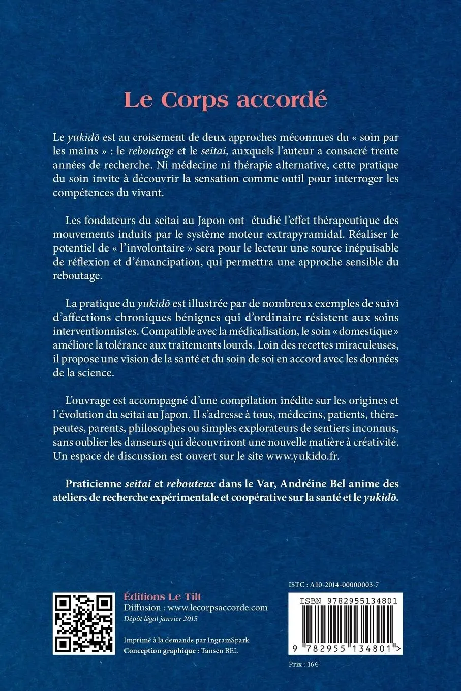 Rückseite: 9782955134801 | Le Corps accordé | Andréine Bel | Taschenbuch | Französisch | 2015