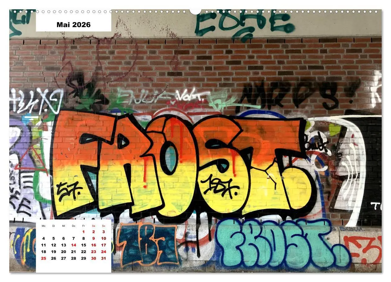 Bild: 9783457754801 | Hamburg Graffiti (Wandkalender 2026 DIN A2 quer), CALVENDO...