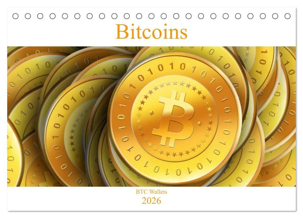 Cover: 9783457824801 | Bitcoins (Tischkalender 2026 DIN A5 quer), CALVENDO Monatskalender