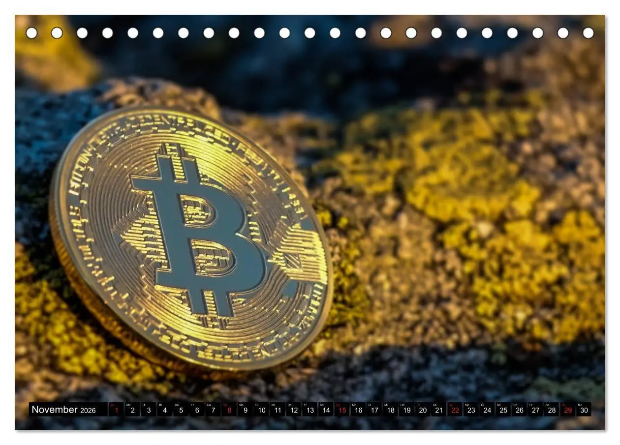 Bild: 9783457824801 | Bitcoins (Tischkalender 2026 DIN A5 quer), CALVENDO Monatskalender