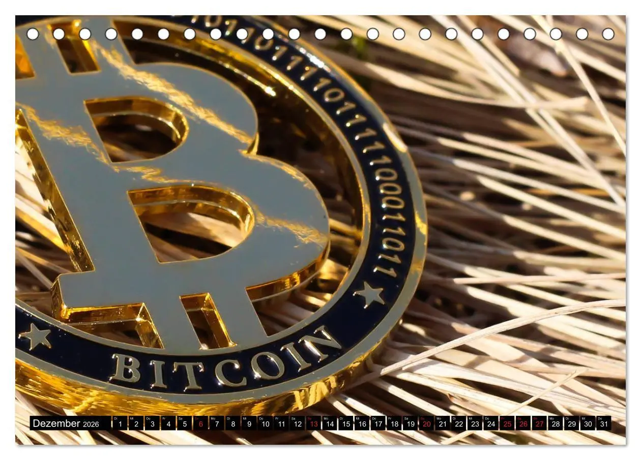 Bild: 9783457824801 | Bitcoins (Tischkalender 2026 DIN A5 quer), CALVENDO Monatskalender