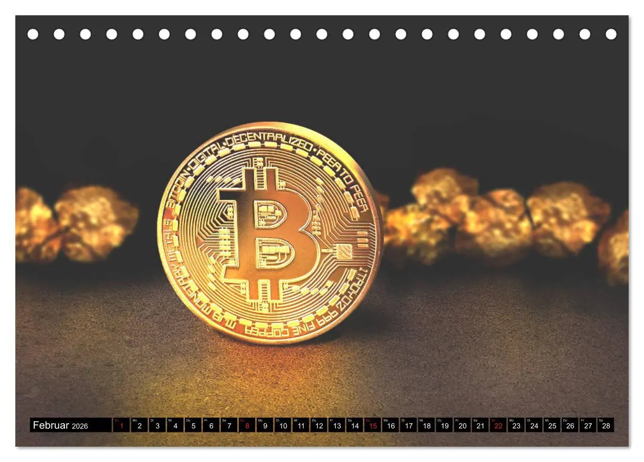 Bild: 9783457824801 | Bitcoins (Tischkalender 2026 DIN A5 quer), CALVENDO Monatskalender
