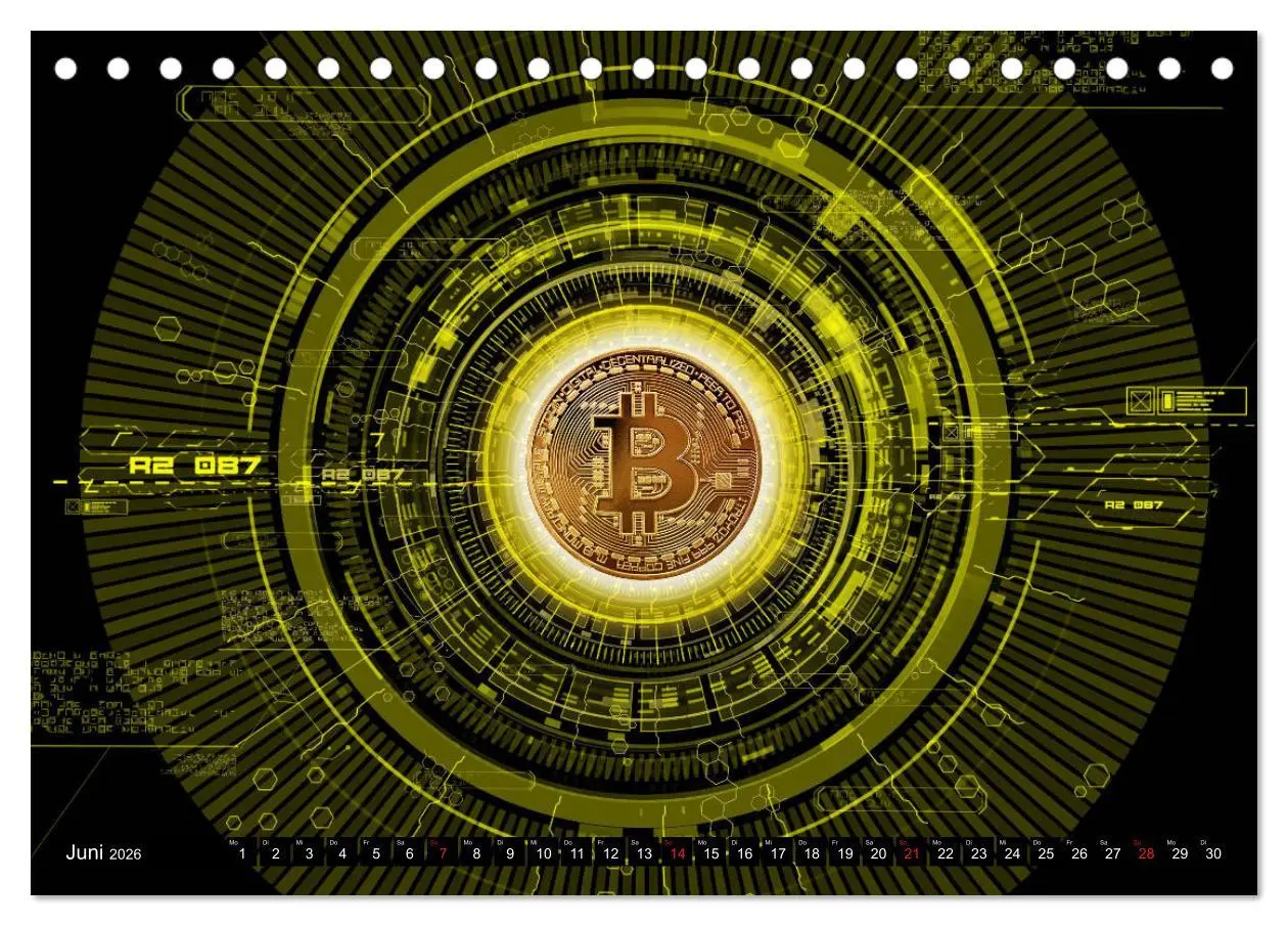 Bild: 9783457824801 | Bitcoins (Tischkalender 2026 DIN A5 quer), CALVENDO Monatskalender