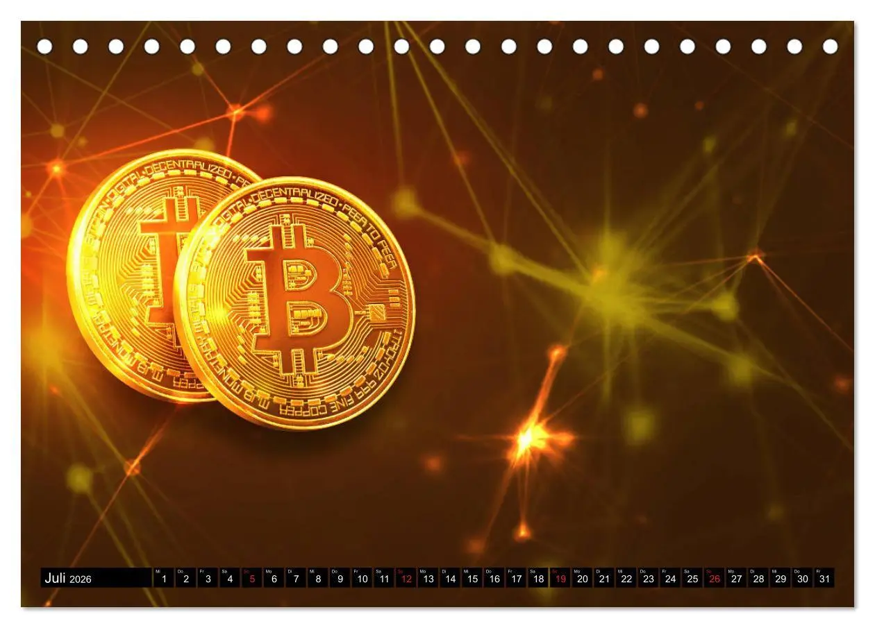 Bild: 9783457824801 | Bitcoins (Tischkalender 2026 DIN A5 quer), CALVENDO Monatskalender
