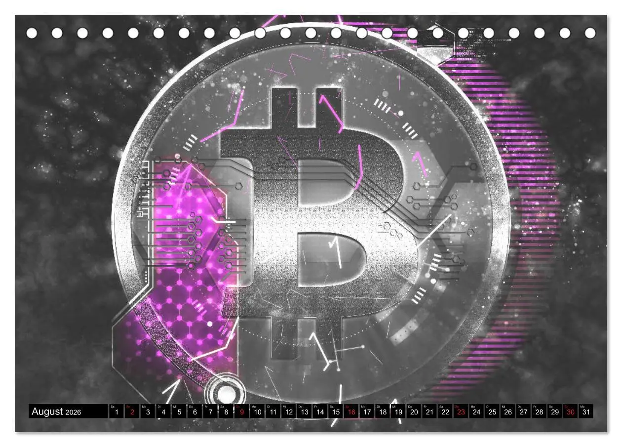 Bild: 9783457824801 | Bitcoins (Tischkalender 2026 DIN A5 quer), CALVENDO Monatskalender