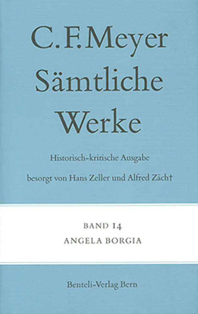 Cover: 9783835314801 | Angela Borgia | Novelle | Conrad Ferdinand Meyer | Buch | 436 S.
