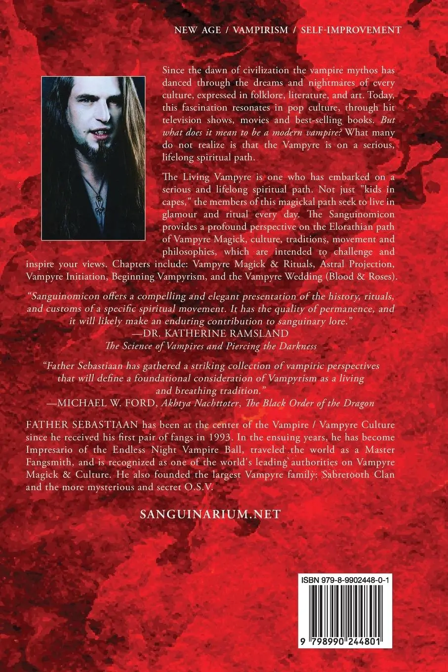 Rückseite: 9798990244801 | Sanguinomicon | The Path of Vampyre Magick | Father Sebastiaan (u. a.)