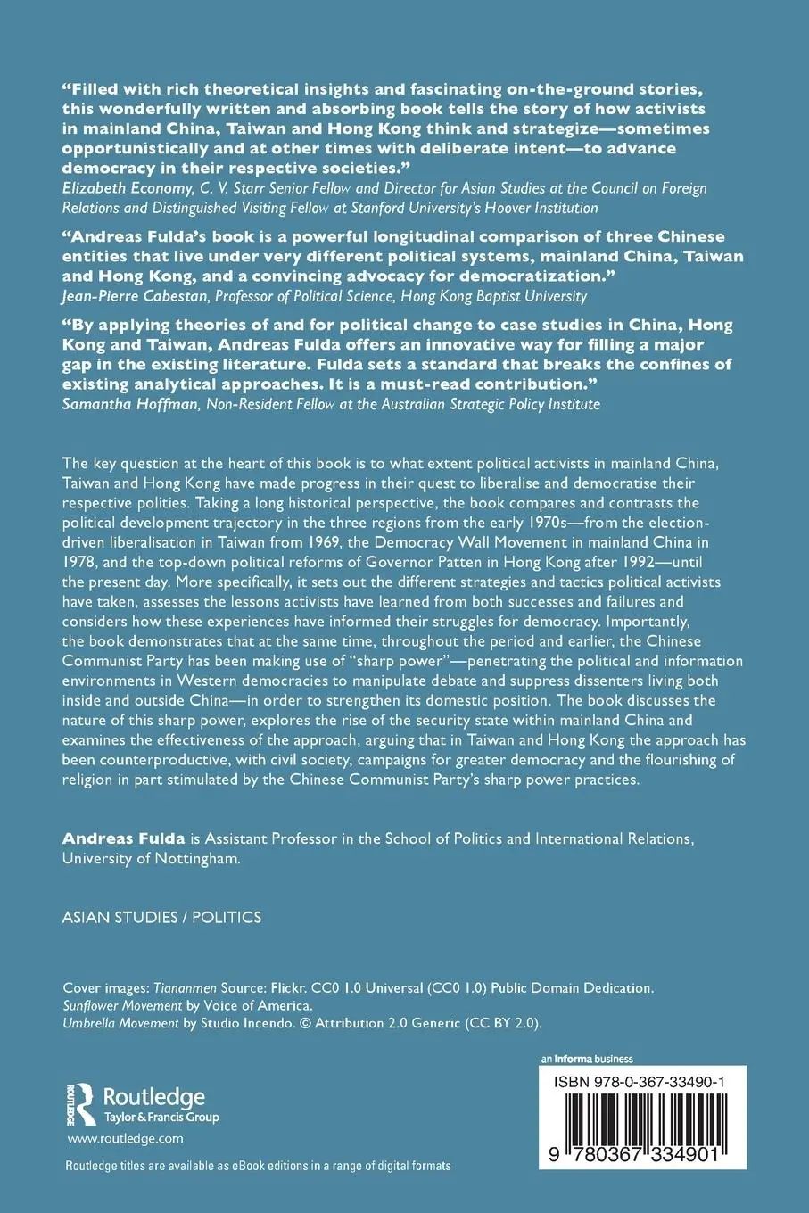 Rückseite: 9780367334901 | The Struggle for Democracy in Mainland China, Taiwan and Hong Kong