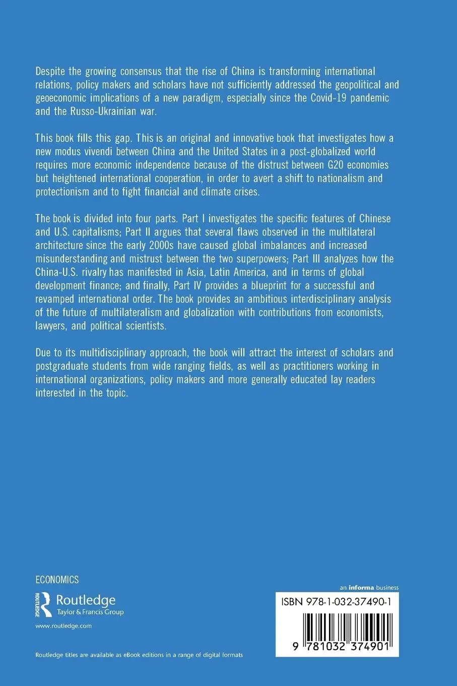 Rückseite: 9781032374901 | The Future of Multilateralism and Globalization in the Age of the...