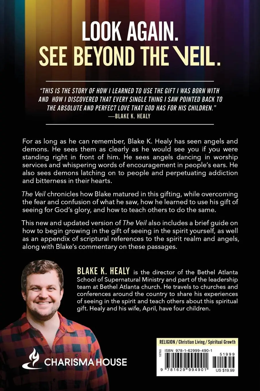 Rückseite: 9781629994901 | The Veil | An Invitation to the Unseen Realm | Blake K Healy | Buch