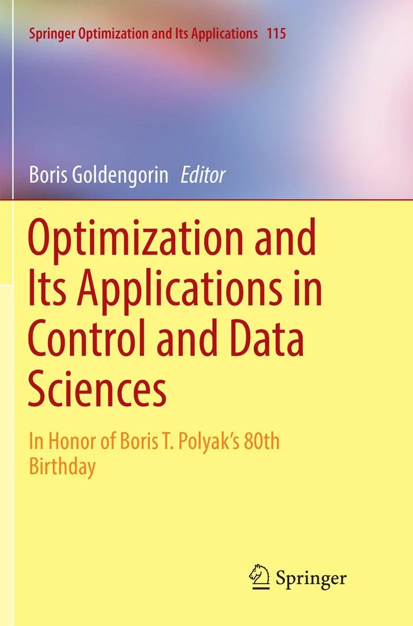 Cover: 9783319824901 | Optimization and Its Applications in Control and Data Sciences | Buch