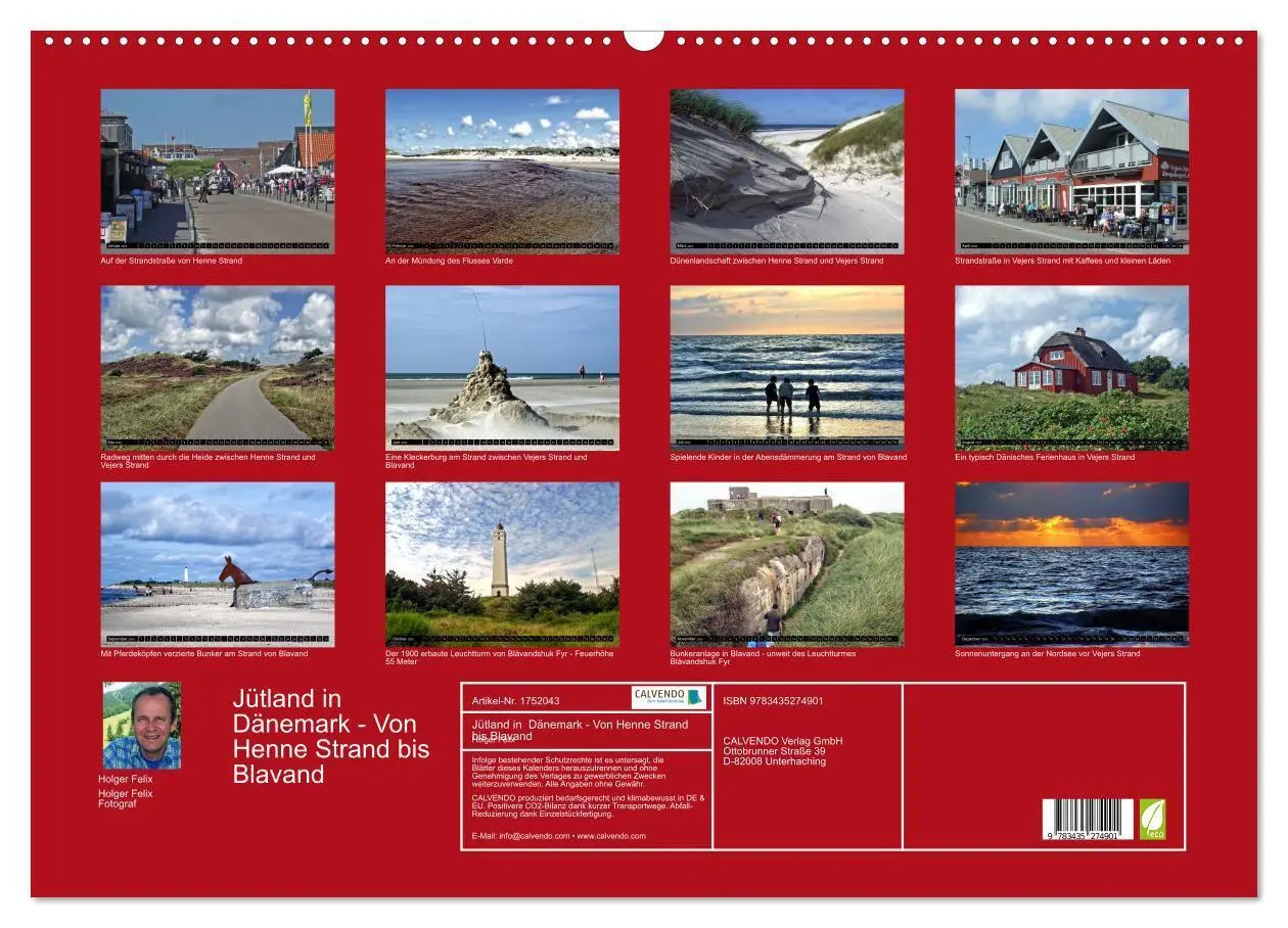Bild: 9783435274901 | Jütland in Dänemark - Von Henne Strand bis Blavand (Wandkalender...
