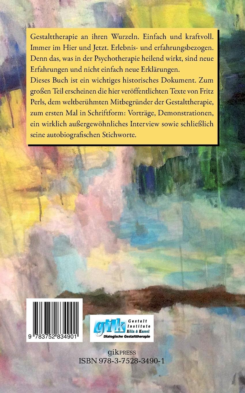 Rückseite: 9783752834901 | Was ist Gestalttherapie? | Frederick S. Perls | Taschenbuch | 172 S.