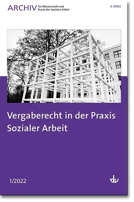 Cover: 9783784134901 | Vergaberecht in der Praxis Sozialer Arbeit 1/2022 | V. | Taschenbuch