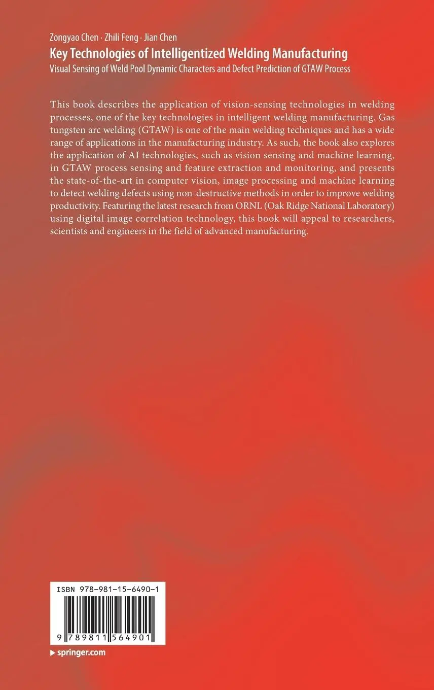 Rückseite: 9789811564901 | Key Technologies of Intelligentized Welding Manufacturing | Buch