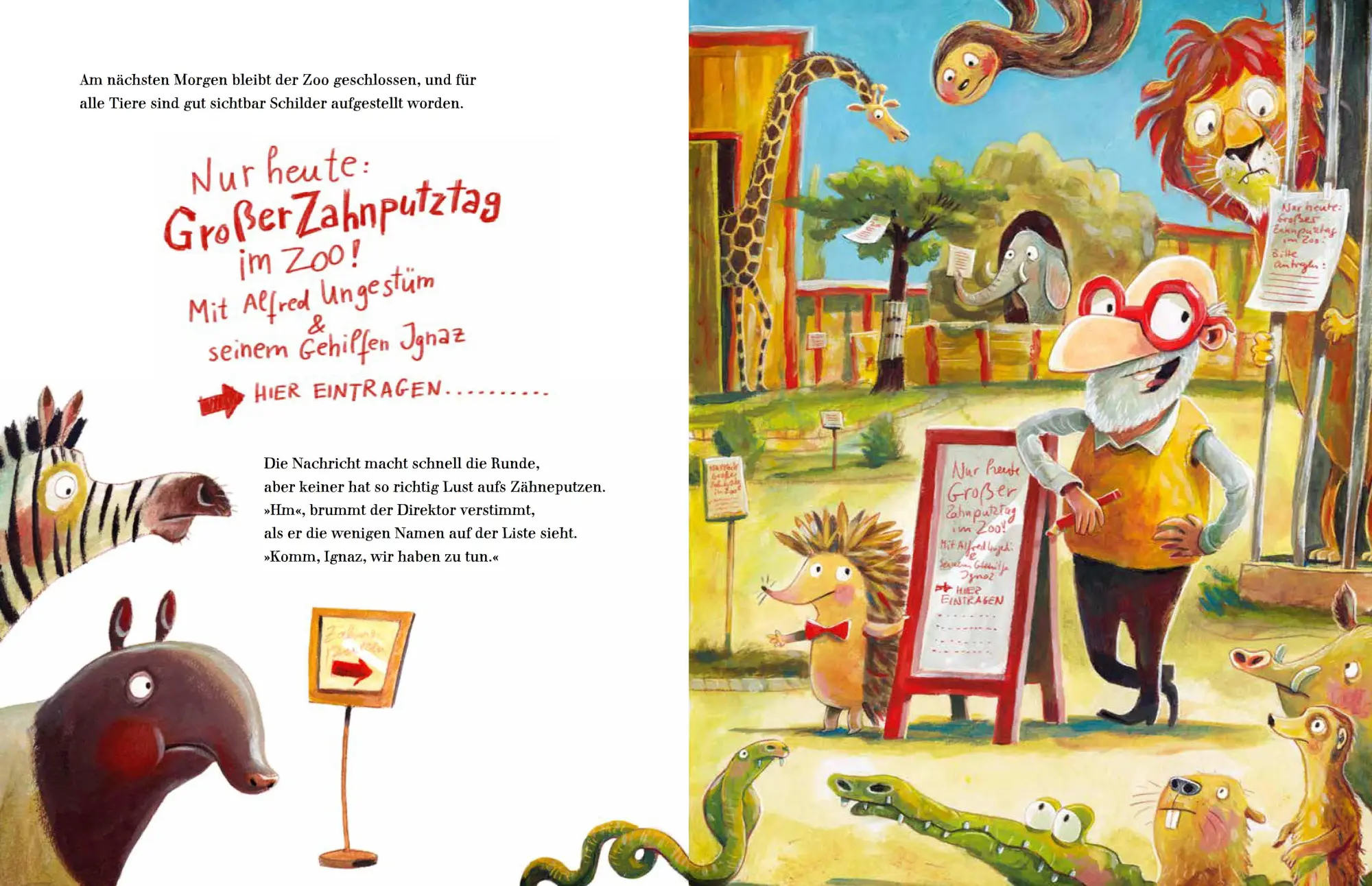 Bild: 9783414825001 | Der große Zahnputztag im Zoo | Sophie Schoenwald | Buch | Zoo-Reihe