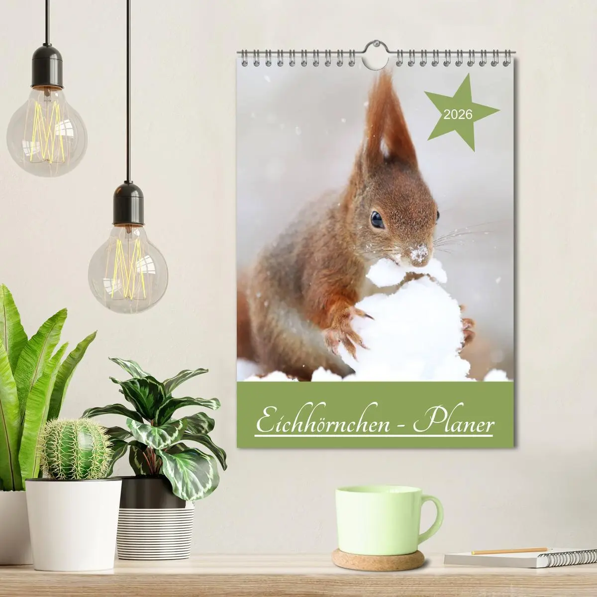 Bild: 9783516415001 | Eichhörnchen - Planer (Wandkalender 2026 DIN A4 hoch), CALVENDO...