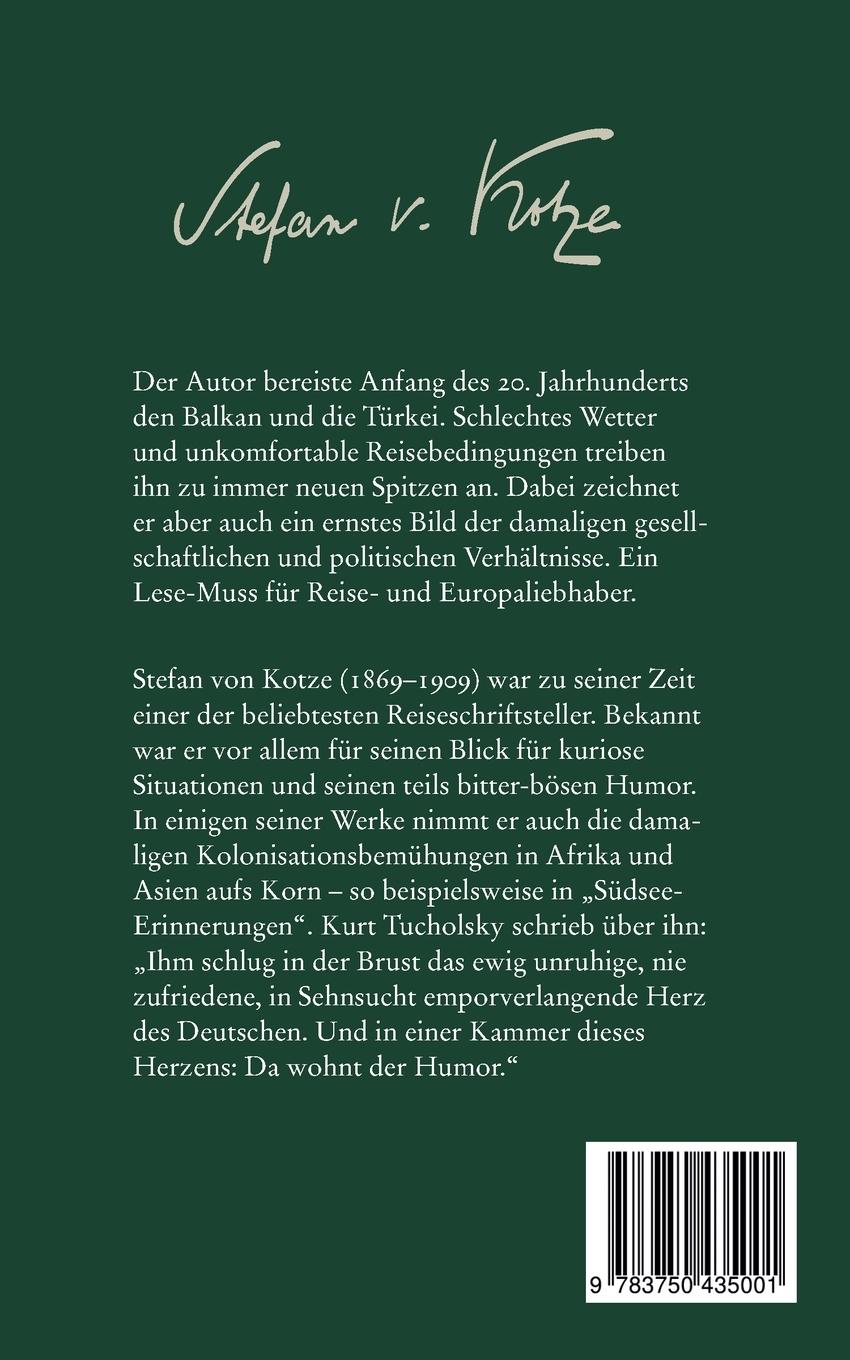 Rückseite: 9783750435001 | Im europäischen Hinterhaus | Stefan von Kotze | Taschenbuch | 184 S.