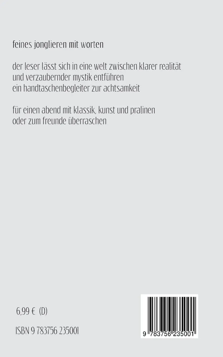 Rückseite: 9783756235001 | zwischen menschen und dingen | Silke Weizel | Taschenbuch | 80 S.