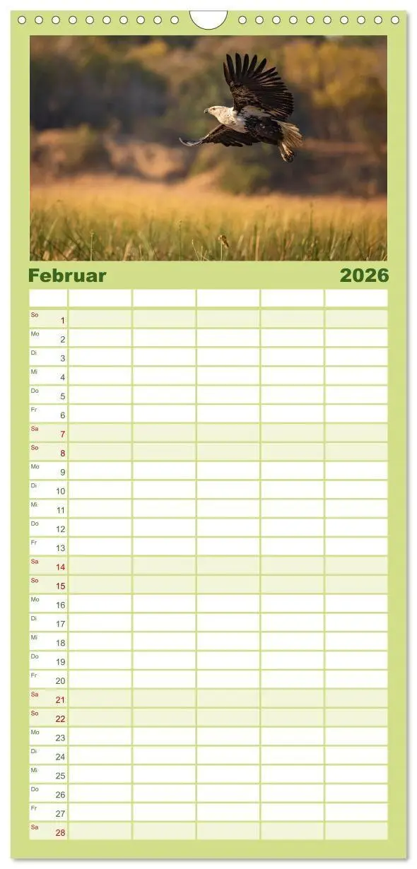 Bild: 9783516715101 | Familienplaner 2026 - Sambias großartige Tierwelt mit 5 Spalten...