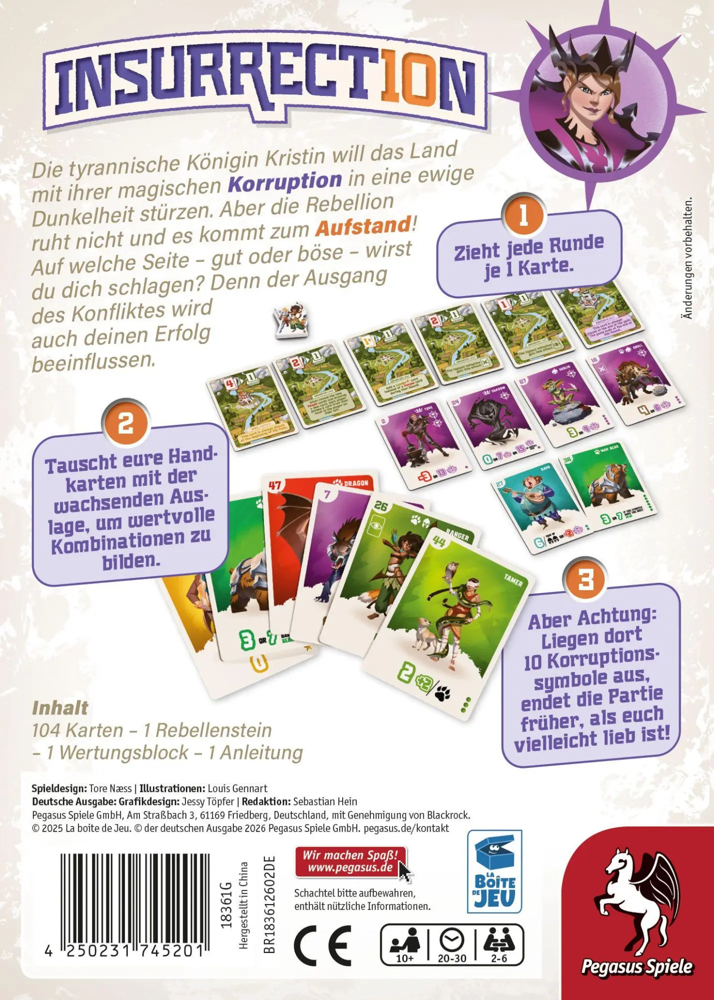 Bild: 4250231745201 | Insurrection | Spiel | 18361G | Deutsch | 2026 | Pegasus Spiele GmbH