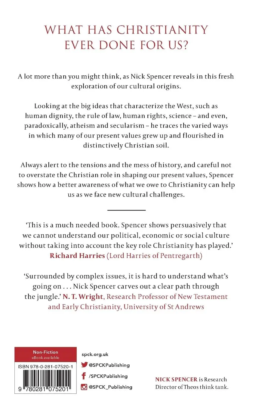 Rückseite: 9780281075201 | The Evolution of the West | How Christianity Has Shaped Our Values