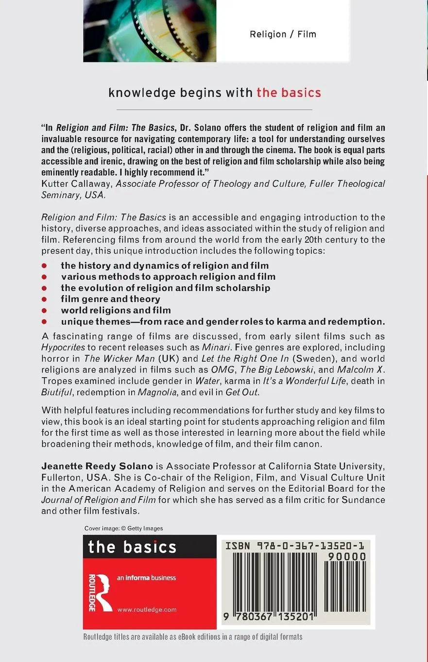 Rückseite: 9780367135201 | Religion and Film | The Basics | Jeanette Reedy Solano | Taschenbuch