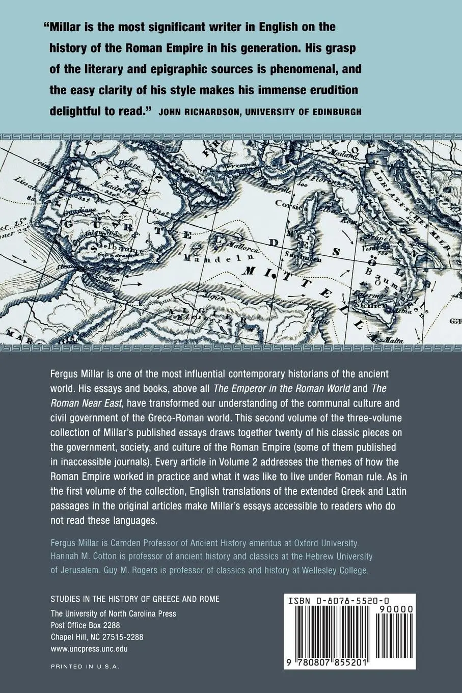 Rückseite: 9780807855201 | Rome, the Greek World, and the East | Fergus Millar | Taschenbuch