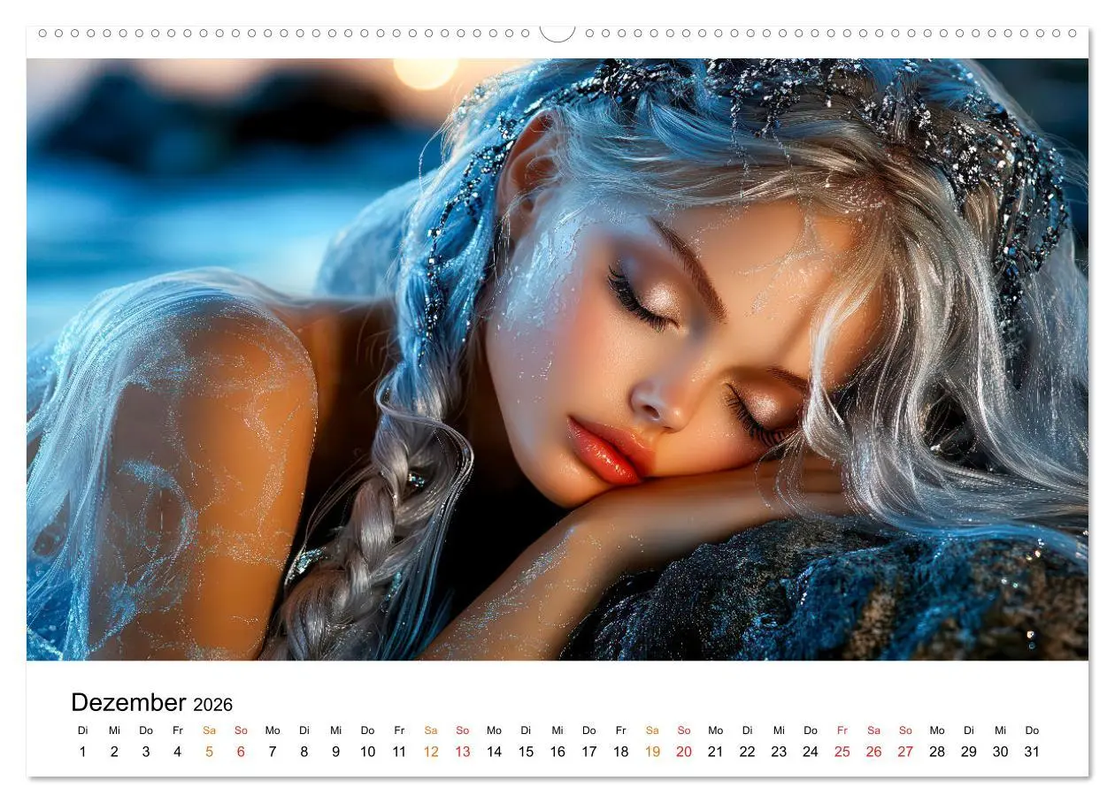 Bild: 9783457305201 | Geheimnisvolle Meerjungfrau (Wandkalender 2026 DIN A2 quer),...