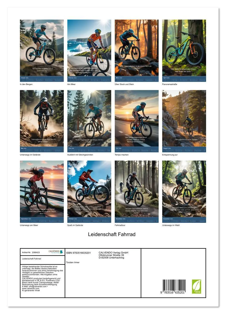 Bild: 9783516635201 | Leidenschaft Fahrrad (hochwertiger Premium Wandkalender 2026 DIN A2...