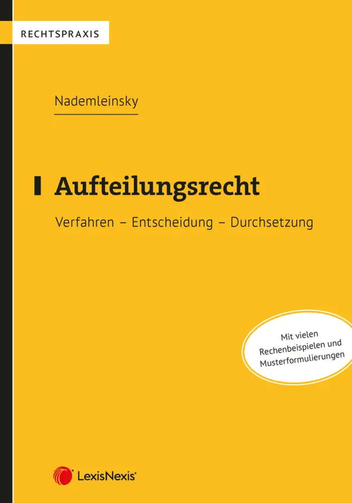 Cover: 9783700775201 | Aufteilungsrecht | Verfahren - Entscheidung - Durchsetzung | Buch