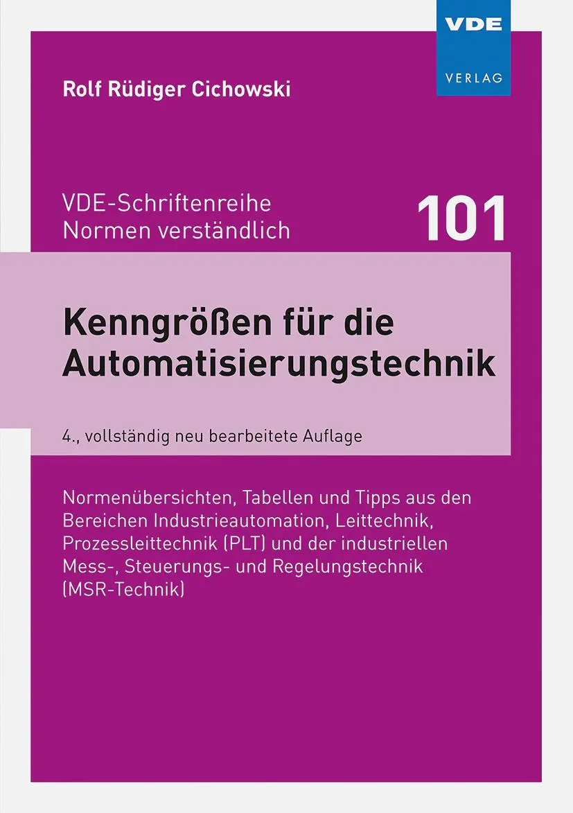 Bild: 9783800765201 | Kenngrößen für die Automatisierungstechnik | Rolf Rüdiger Cichowski