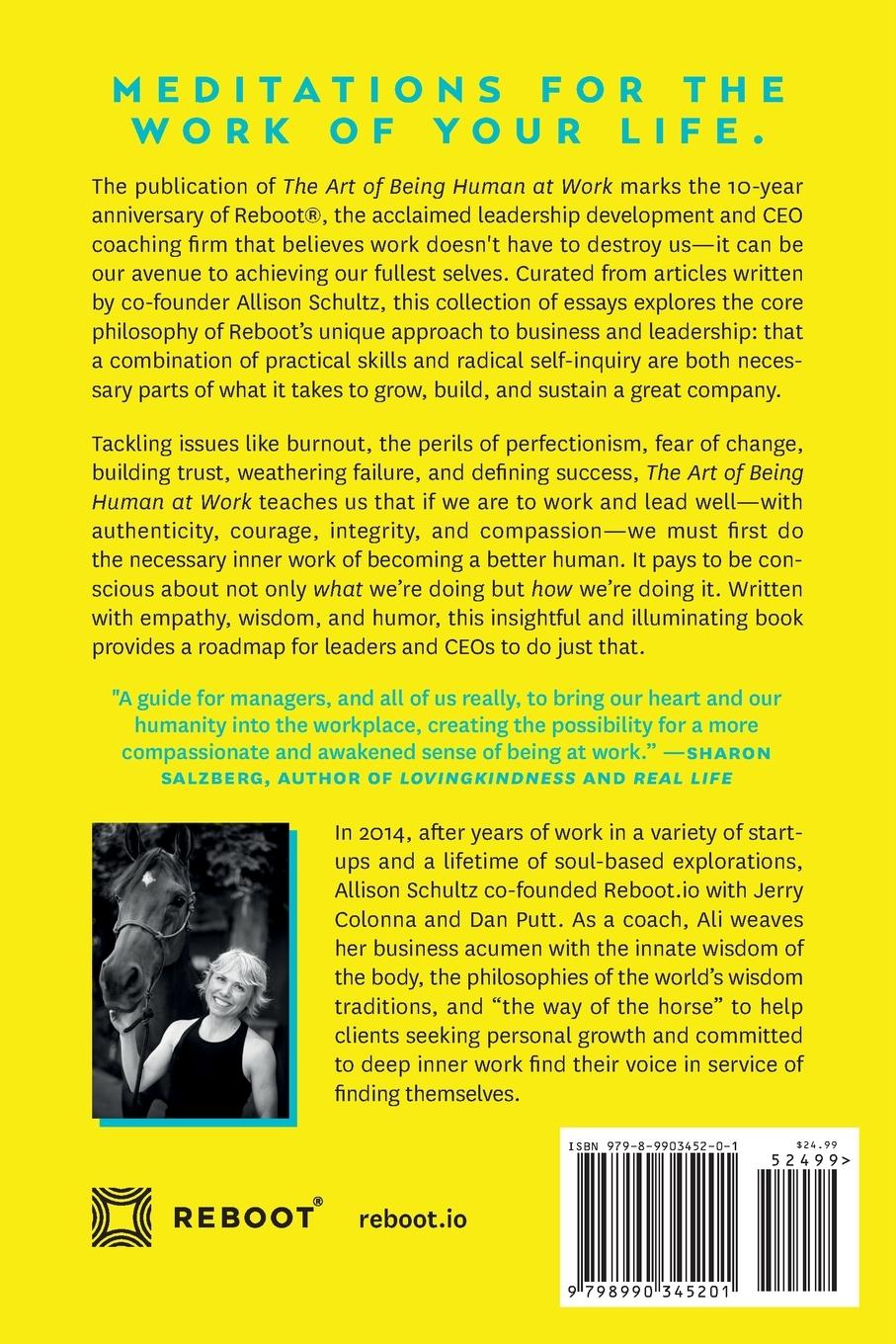 Rückseite: 9798990345201 | The Art of Being Human at Work | Meditations for the Work of Your Life