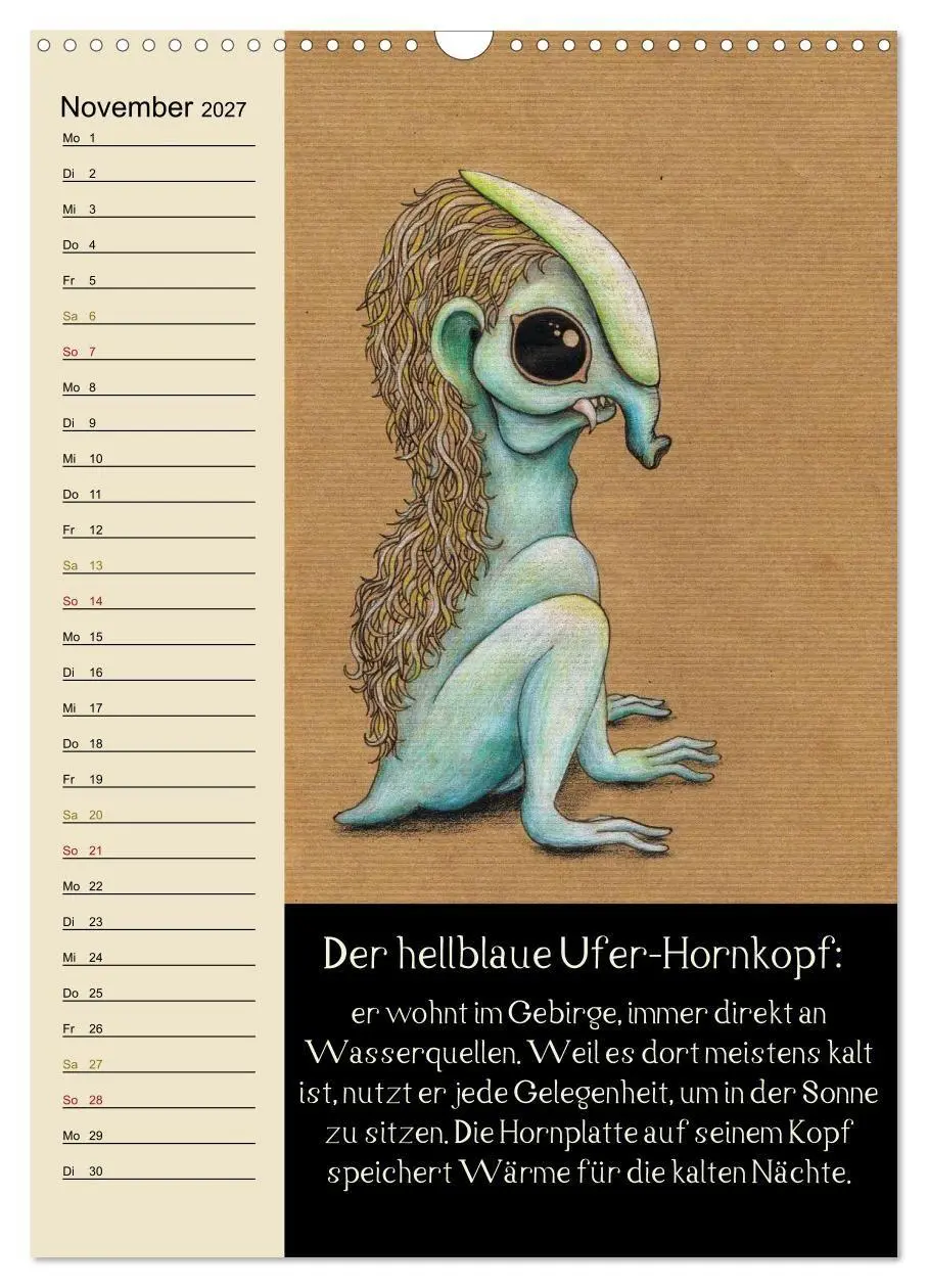 Bild: 9783594155301 | Fabelhafte Wesen / Geburtstagskalender (Wandkalender 2027 DIN A3...