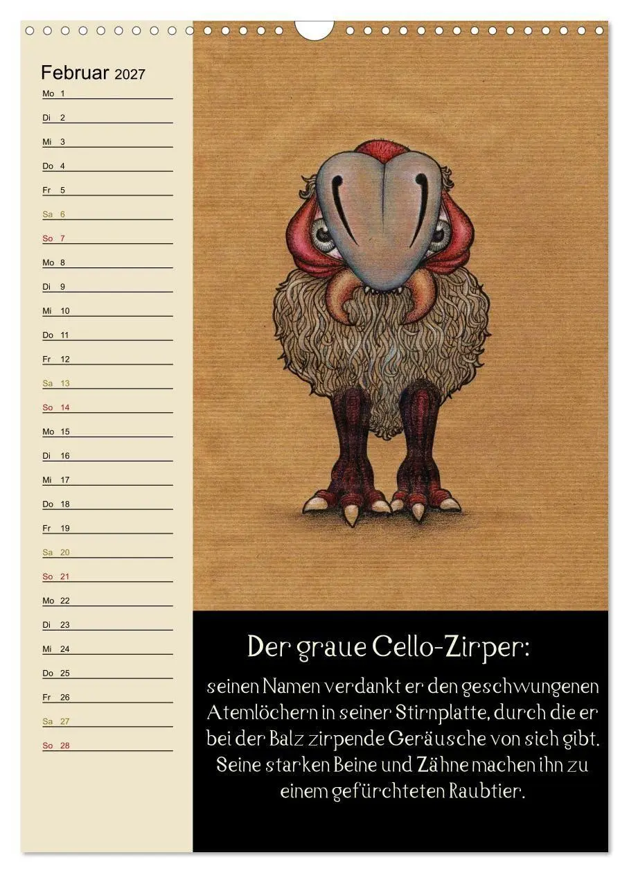 Bild: 9783594155301 | Fabelhafte Wesen / Geburtstagskalender (Wandkalender 2027 DIN A3...