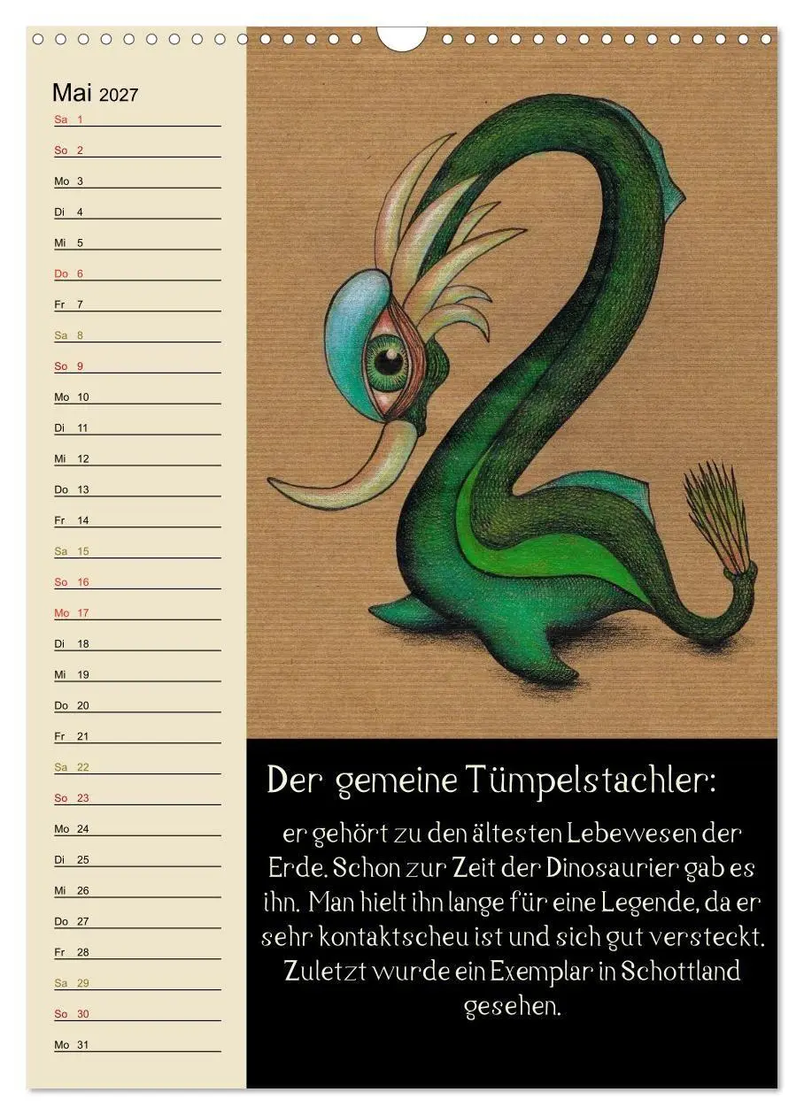 Bild: 9783594155301 | Fabelhafte Wesen / Geburtstagskalender (Wandkalender 2027 DIN A3...