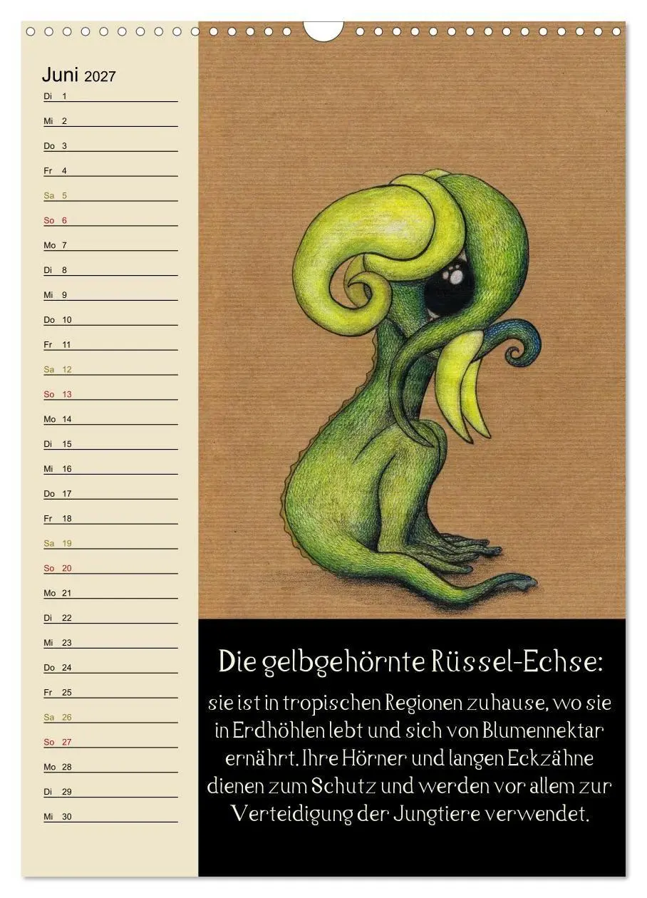 Bild: 9783594155301 | Fabelhafte Wesen / Geburtstagskalender (Wandkalender 2027 DIN A3...